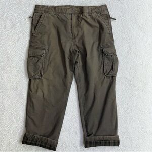 Vintage L.L. Bean Flannel Lined Cotton Cargo Pants